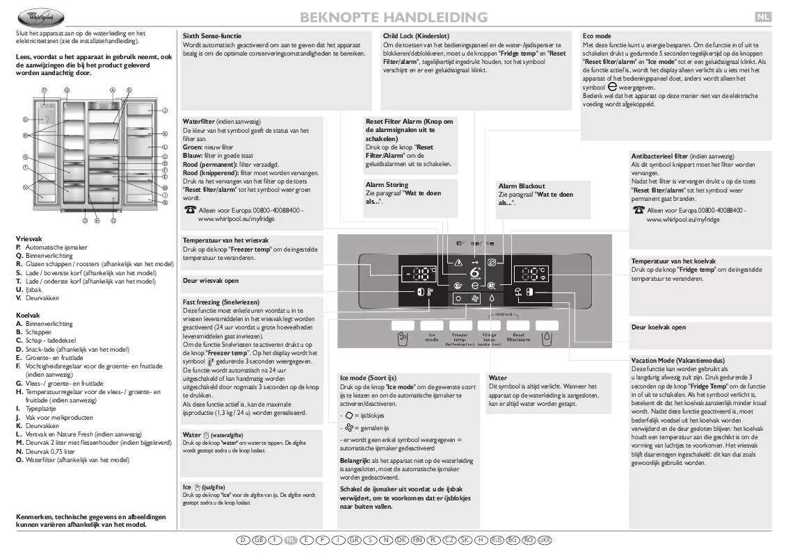 Mode d'emploi WHIRLPOOL WSC5541 N