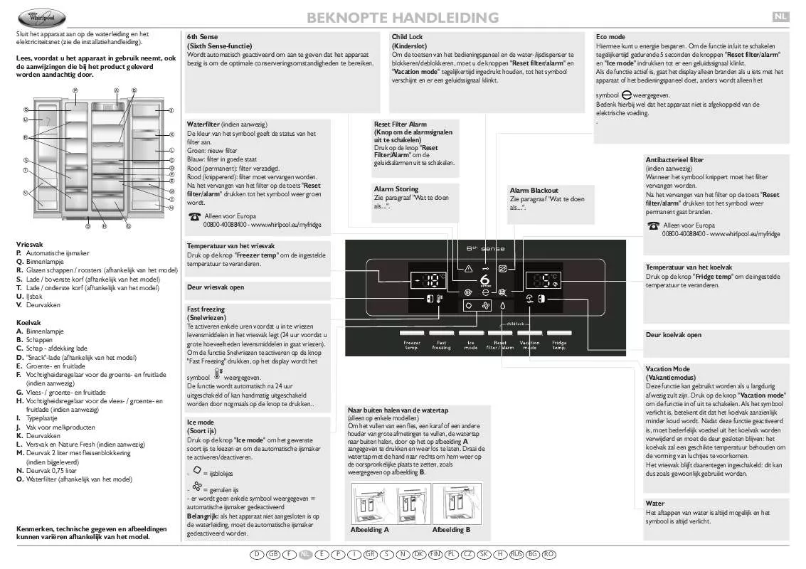 Mode d'emploi WHIRLPOOL WSC5555 A N