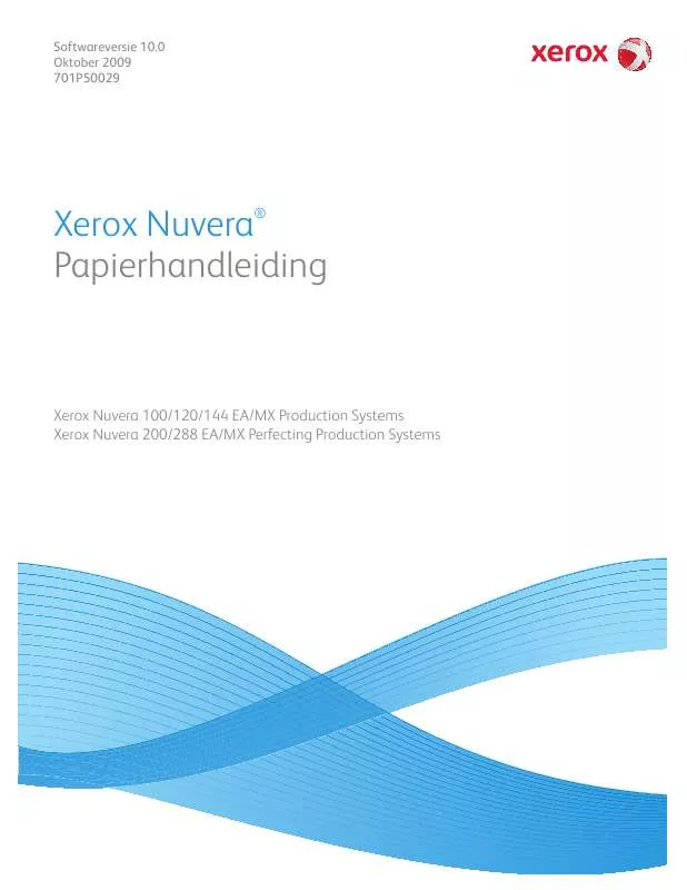 Mode d'emploi XEROX NUVERA 288 MX