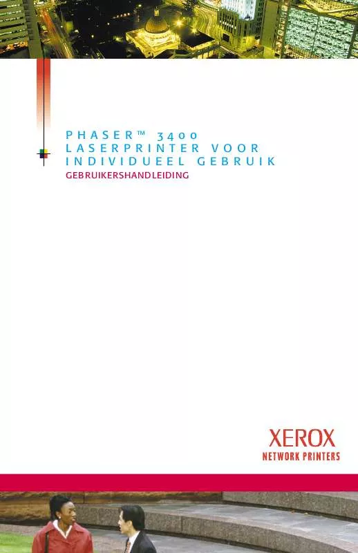 Mode d'emploi XEROX PHASER 3400