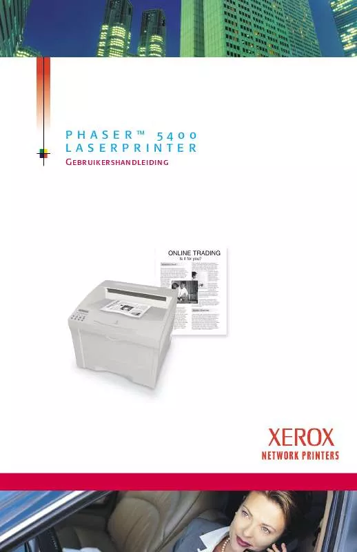 Mode d'emploi XEROX PHASER 5400