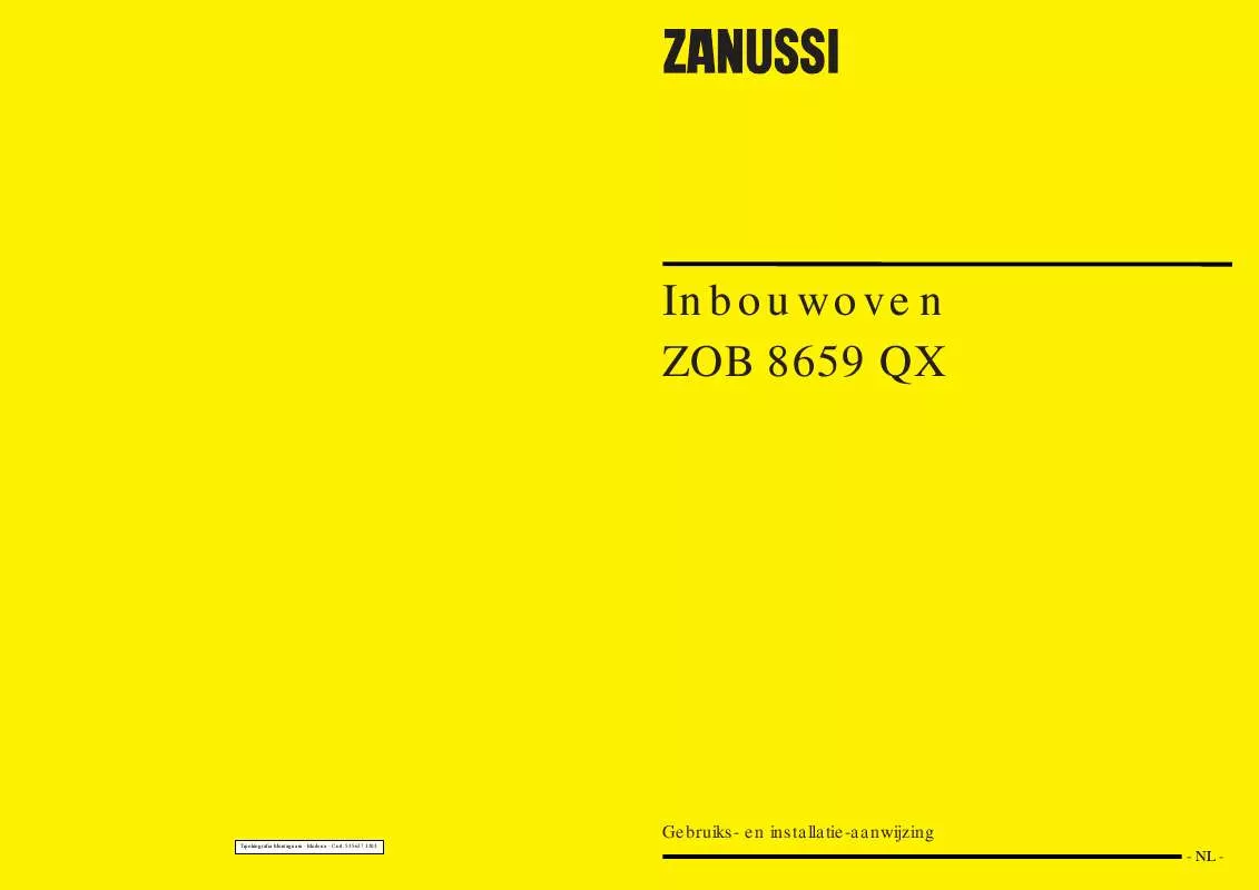 Mode d'emploi ZANUSSI ZOB8659QX
